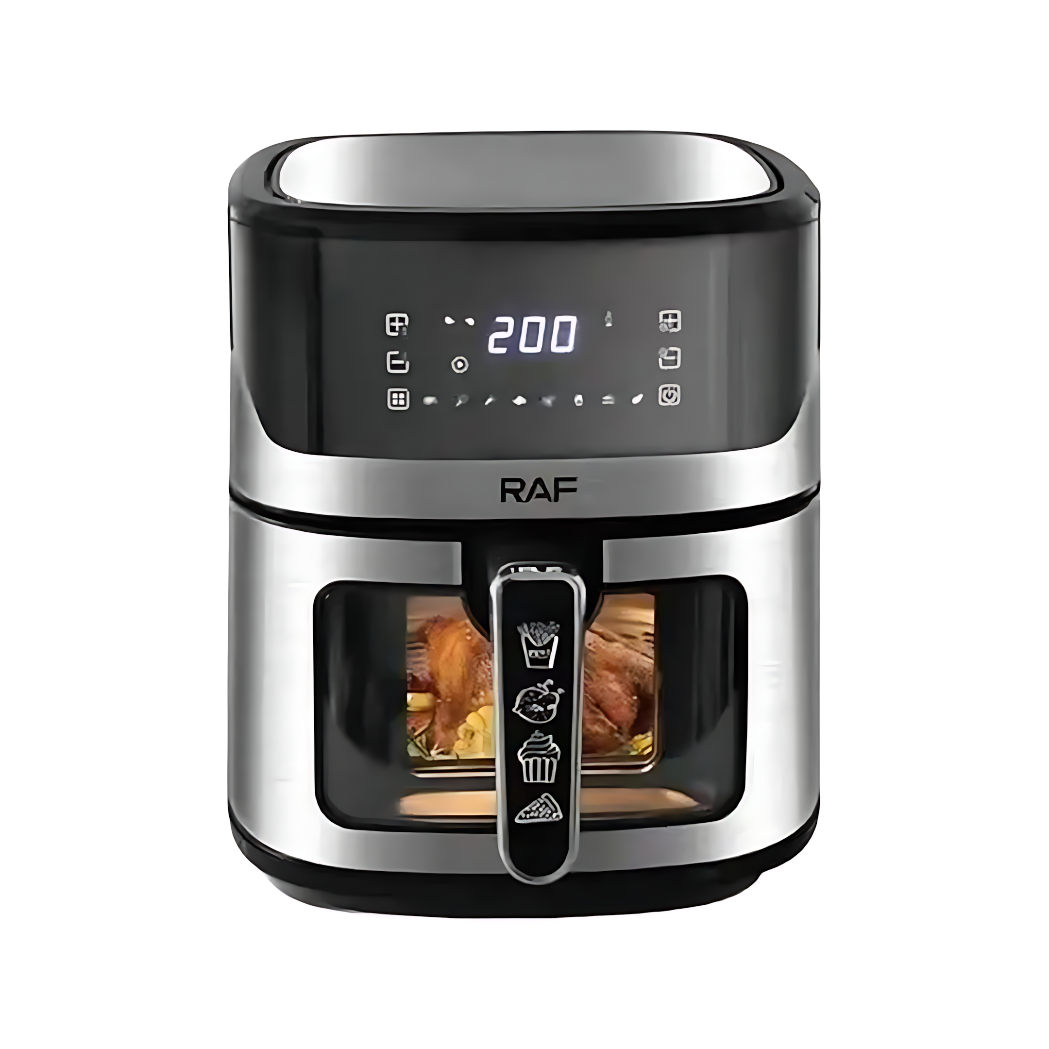 Raf Digital Air Fryer , 8.3 Liter , 1600 Watt Black Silver - R.5373
