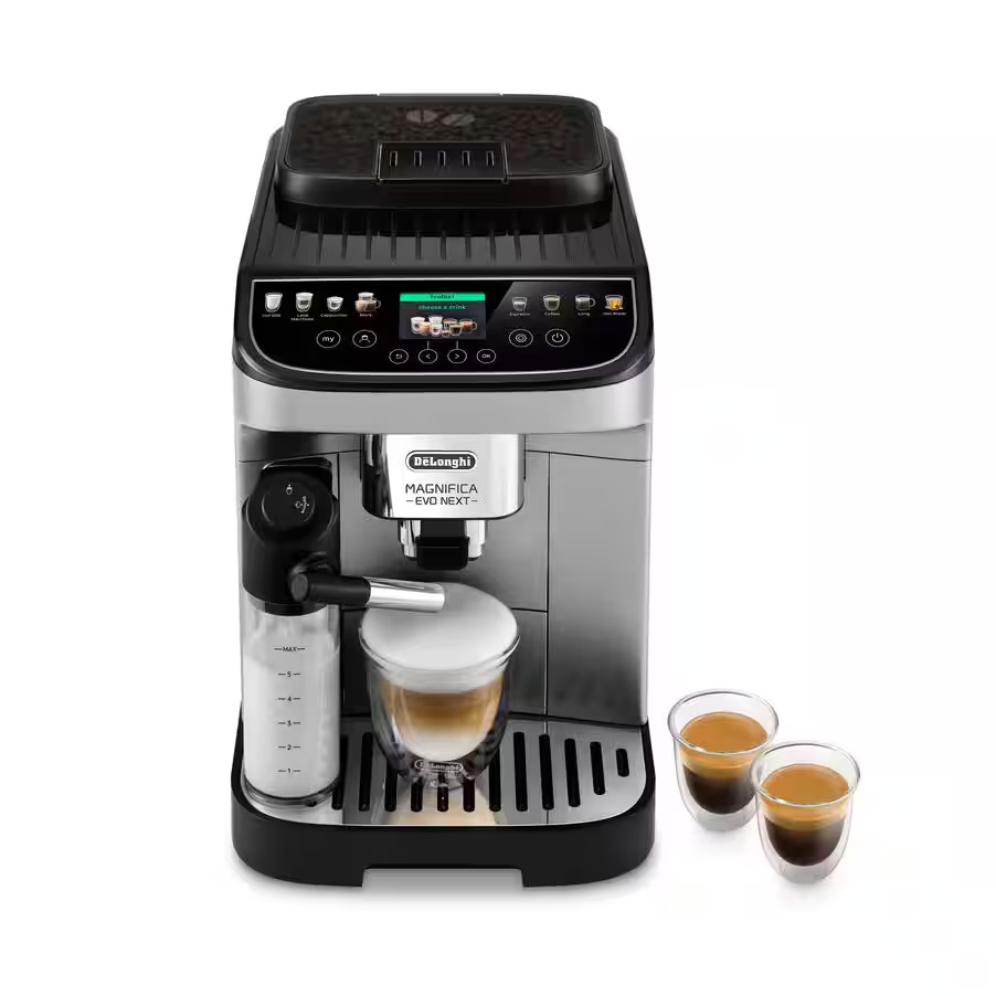 Delonghi Magnifica Evo Next Automatic Coffee Maker , 1.8 Liter 1450 Watt , Silver Black - ECAM310.8.SB