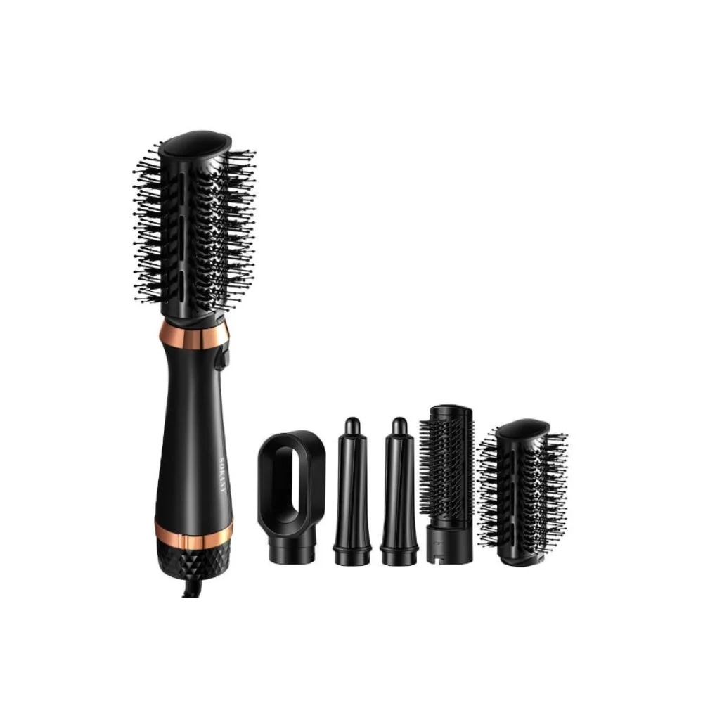Sokany 5 in 1 hair brush , Black - SK-15034N