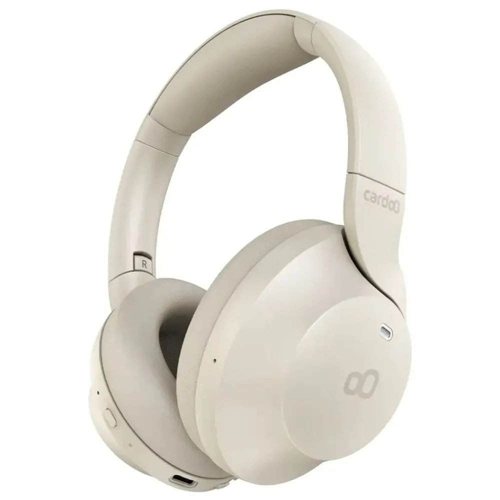 Cardoo Wireless Over Ear Headphones , Beige - CGLHDP01E
