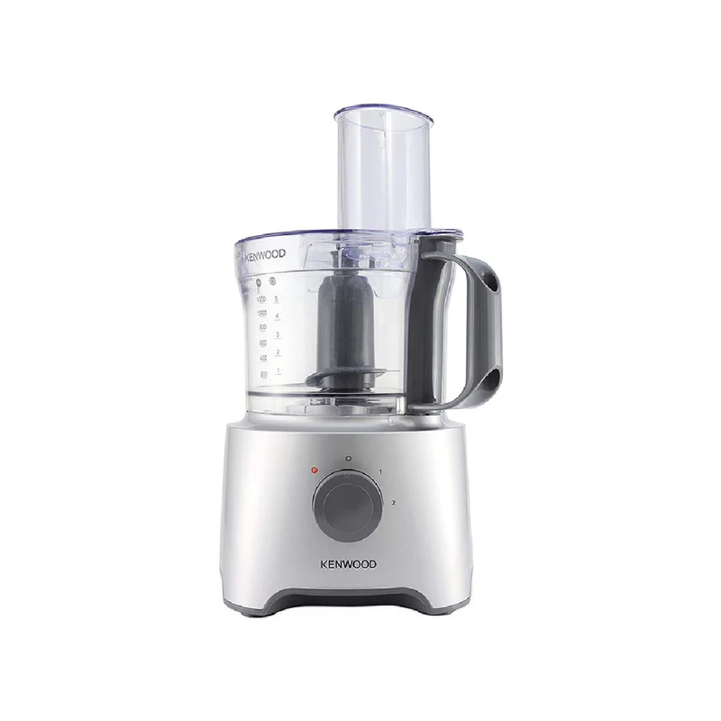 Kenwood MultiPro Compact Food Processor with Attachments , 800 Watt Silver - FDP301SI