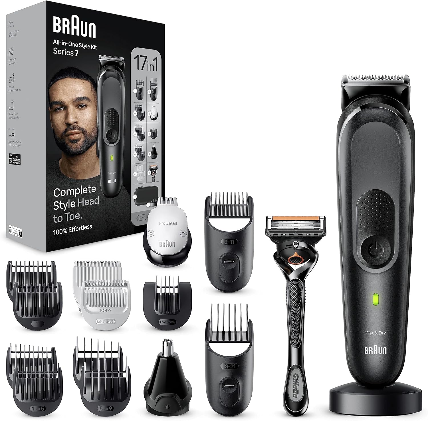 Braun Series 7 Electric Shaver Wet & Dry Black - MGK7491
