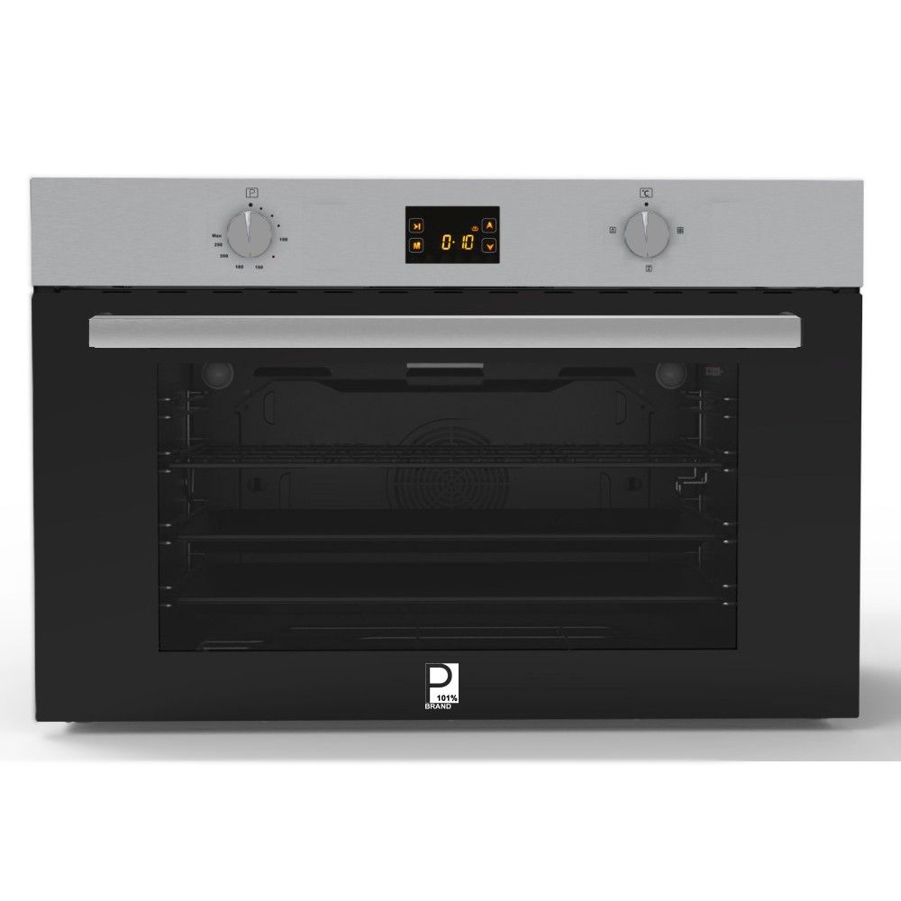 Purity Digital Gas Built-In Oven with Grill , 90 Centimeter 105 Liter , Silver Black - KPT908GGD X