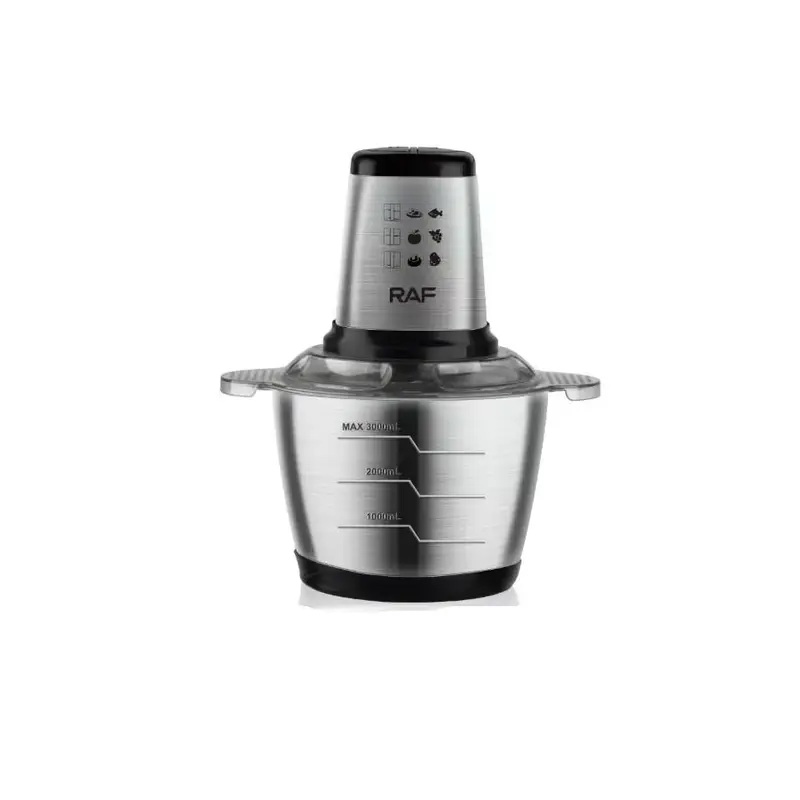 Raf Electric Chopper 3 Liter , 1000 Watt Silver - R.7031