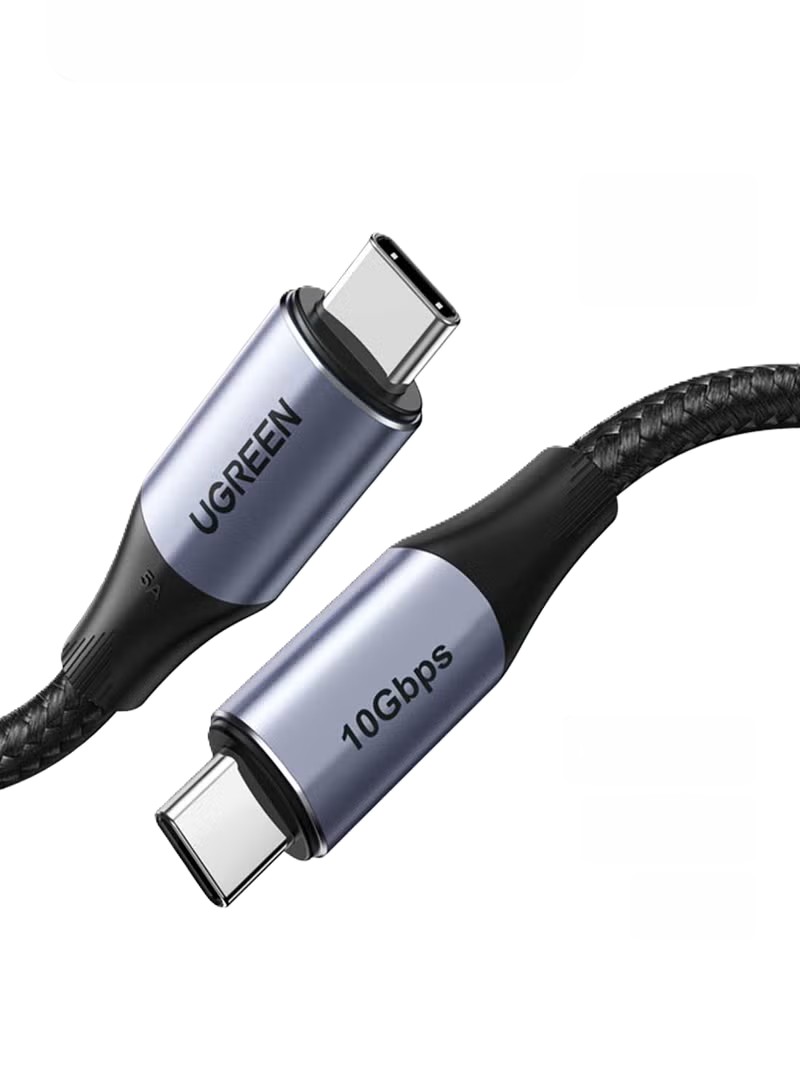 Ugreen Type C Braided USB Type-C Charging Cable 1 Meter Space Gray - 80150 / US355