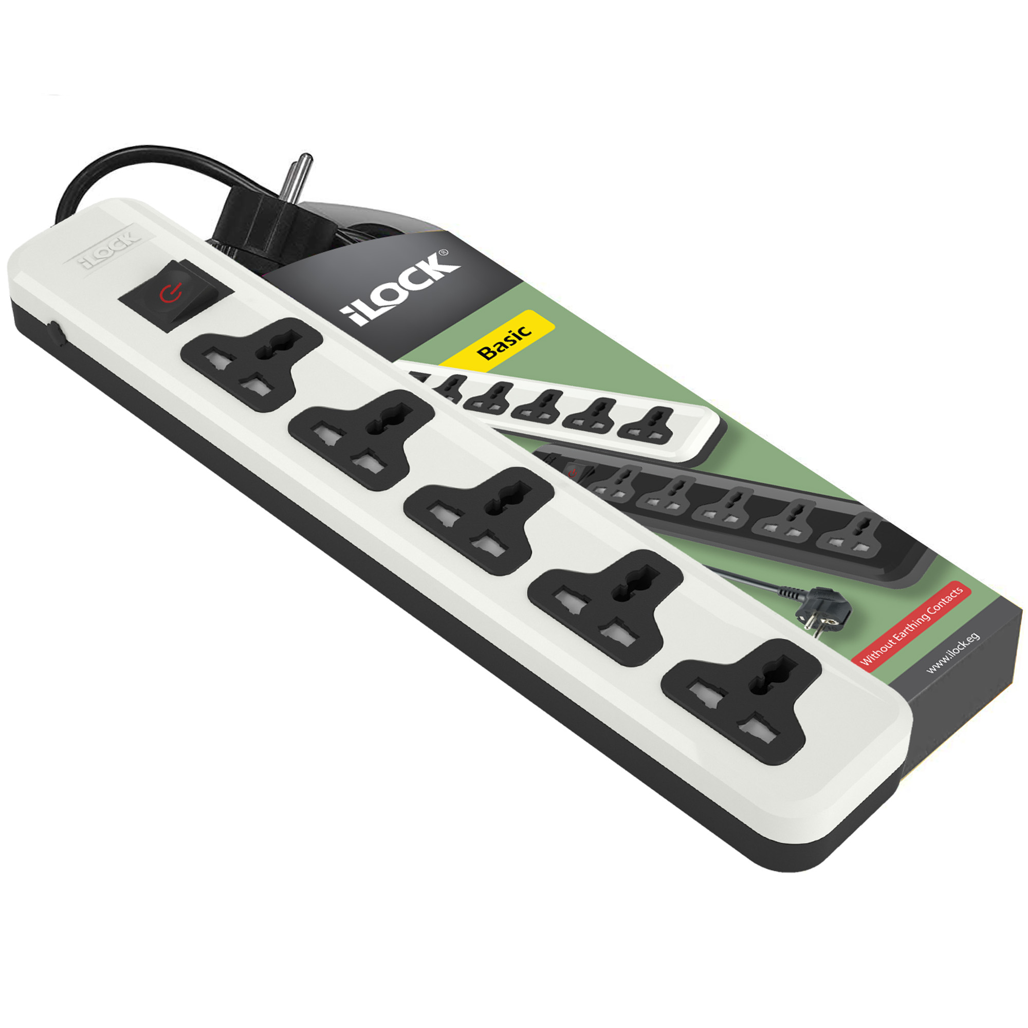 iLock Power Strip, 2 Meter, 250 Volt