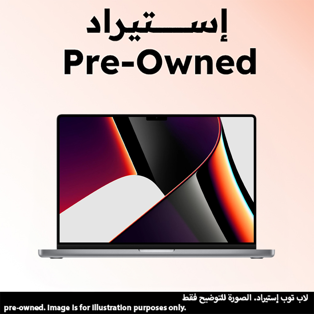 Apple  MacBook Pro 2021-A2485 Pre-Owned Laptop, 16.2 Inch Liquid Retina XDR , 120Hz Display, MacOS Tahoe- Space Gray 
