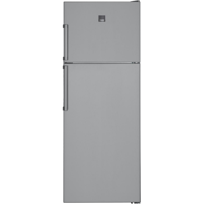Zanussi NoFrost Top Freezer Refrigerator , 445 Liter , Silver - ZRT45200SA