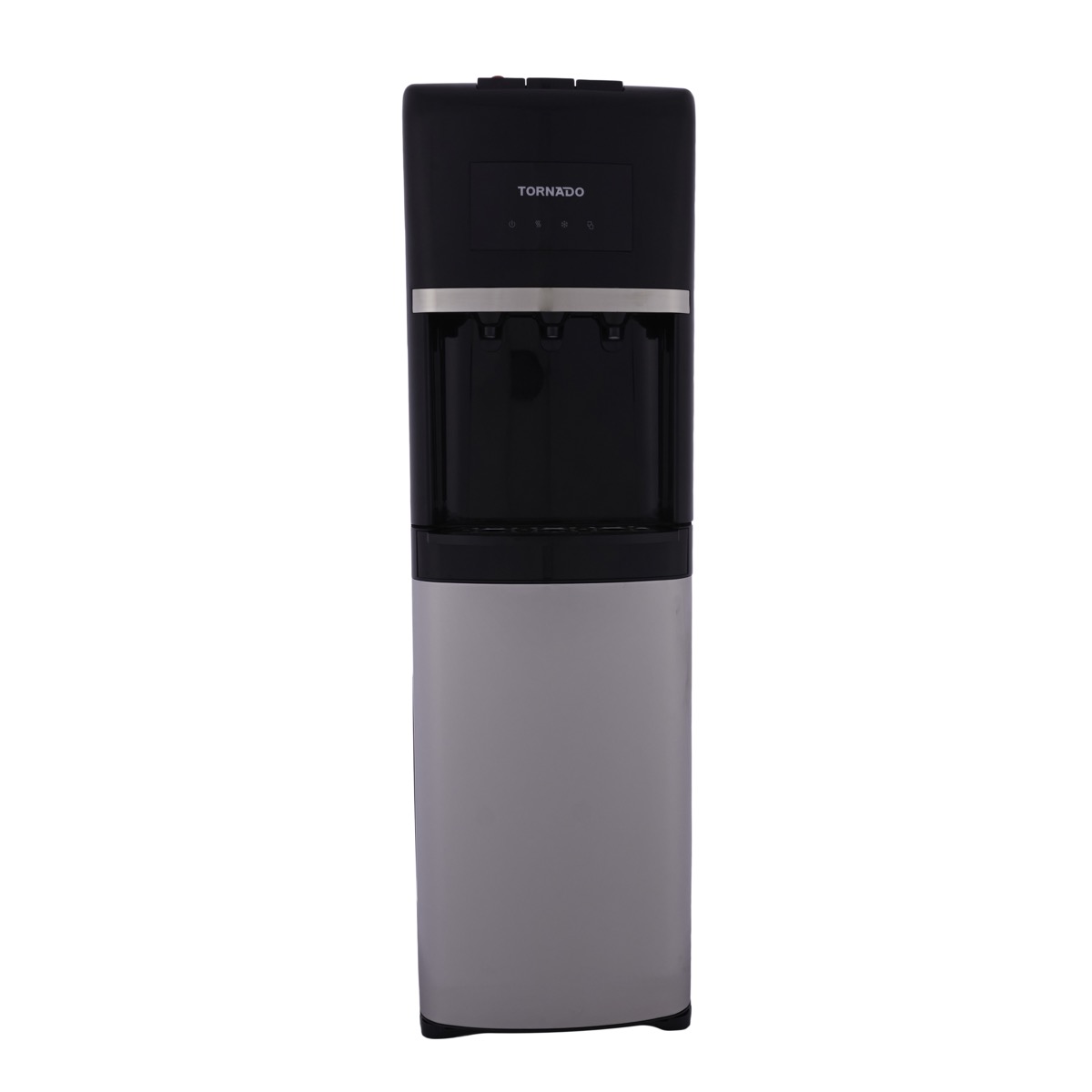 Tornado Hot, Cold & Normal Bottom Loading Water Dispenser , 3 Tabs Silver Black - WDM-H40ADE-BK