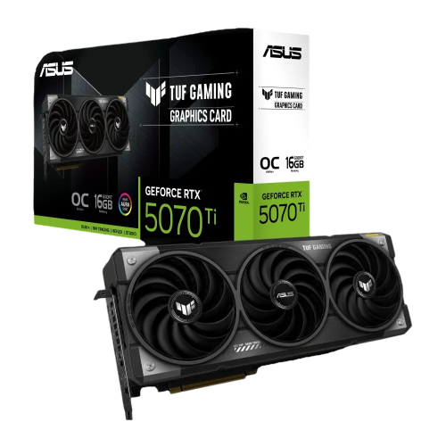 ASUS TUF GeForce RTX 5070 Ti Gaming OC Graphics Card, 16GB GDDR7 - TUF-RTX5070TI-O16G-Gaming