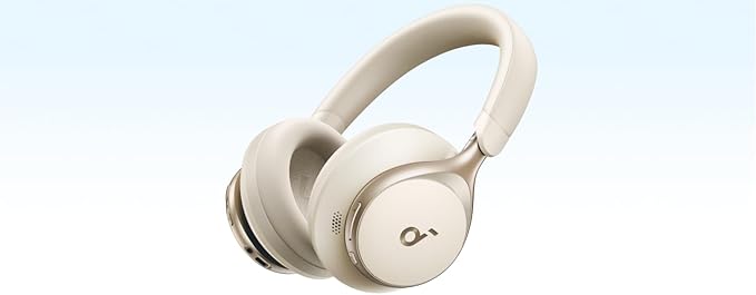 Anker Soundcore Space One Wired and Wireless Headphone, White