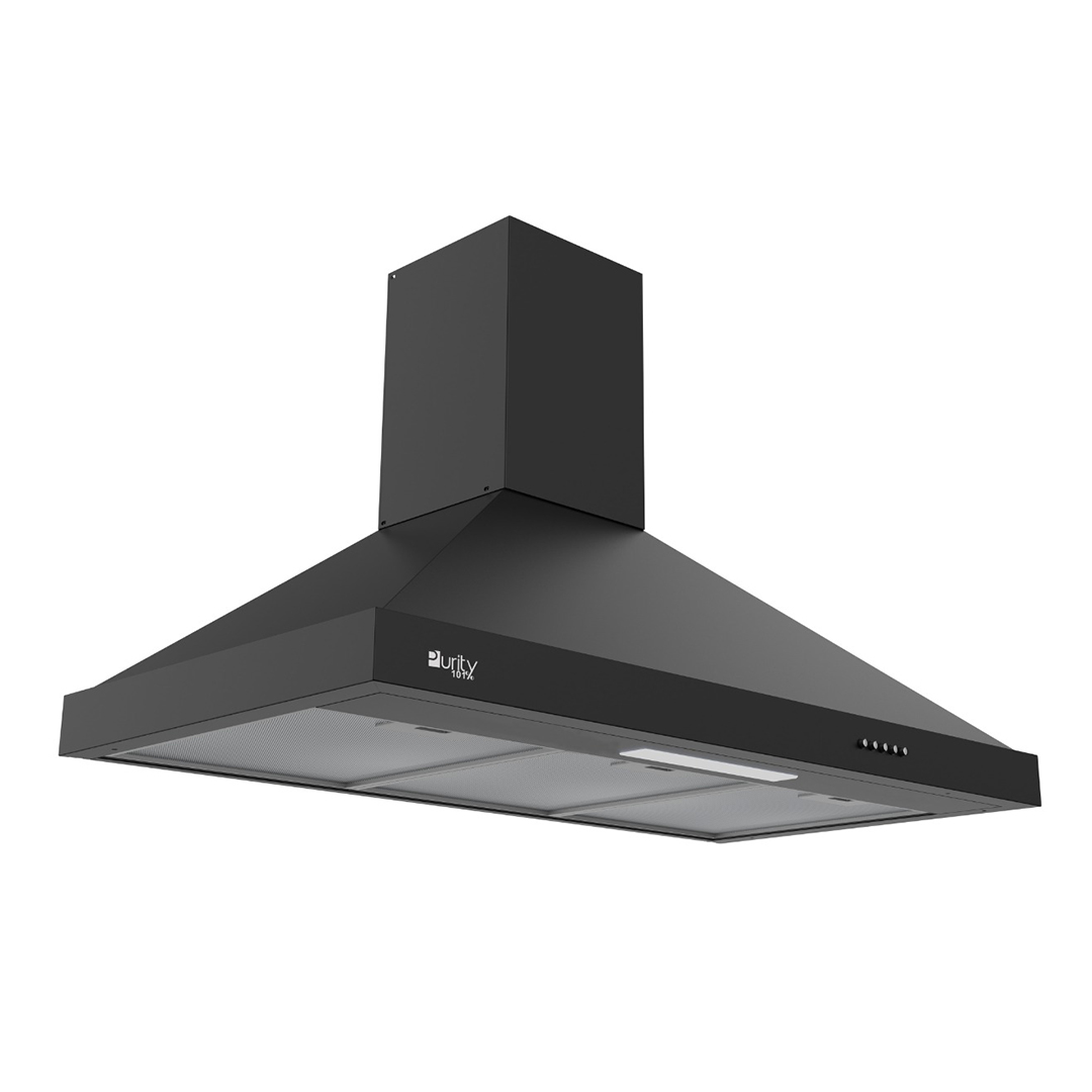 Purity Pansy Pro Plus BL Built-In Pyramids Hood , 90 Centimeter , Black