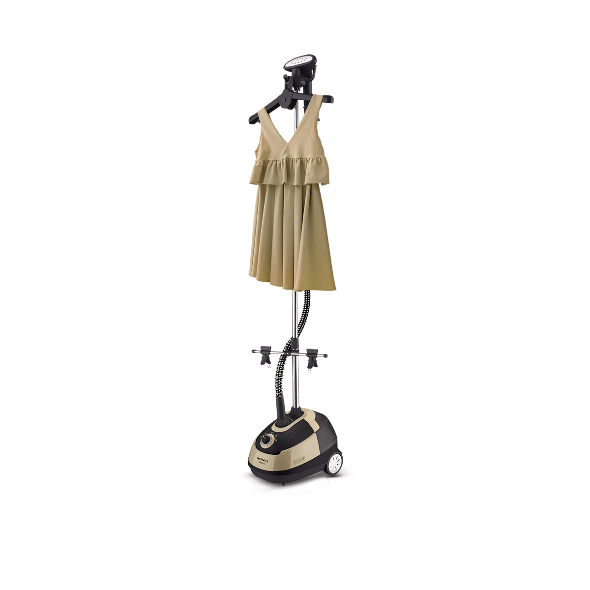 Sonai Steamy Garment Steamer , 2.7 Liter , 1600 Watt , Black Gold - MA-8800