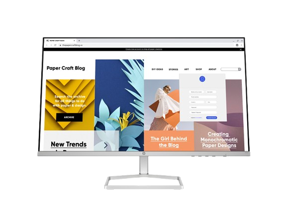 Hp Series 5 27 Inch FHD Flat Monitor , 100 Hertz 5 Millisecond , Silver Black - 527sf