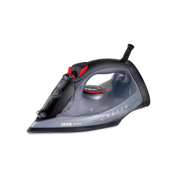 Black And White Steam Iron , 2600 Watt , Black - SI-2600