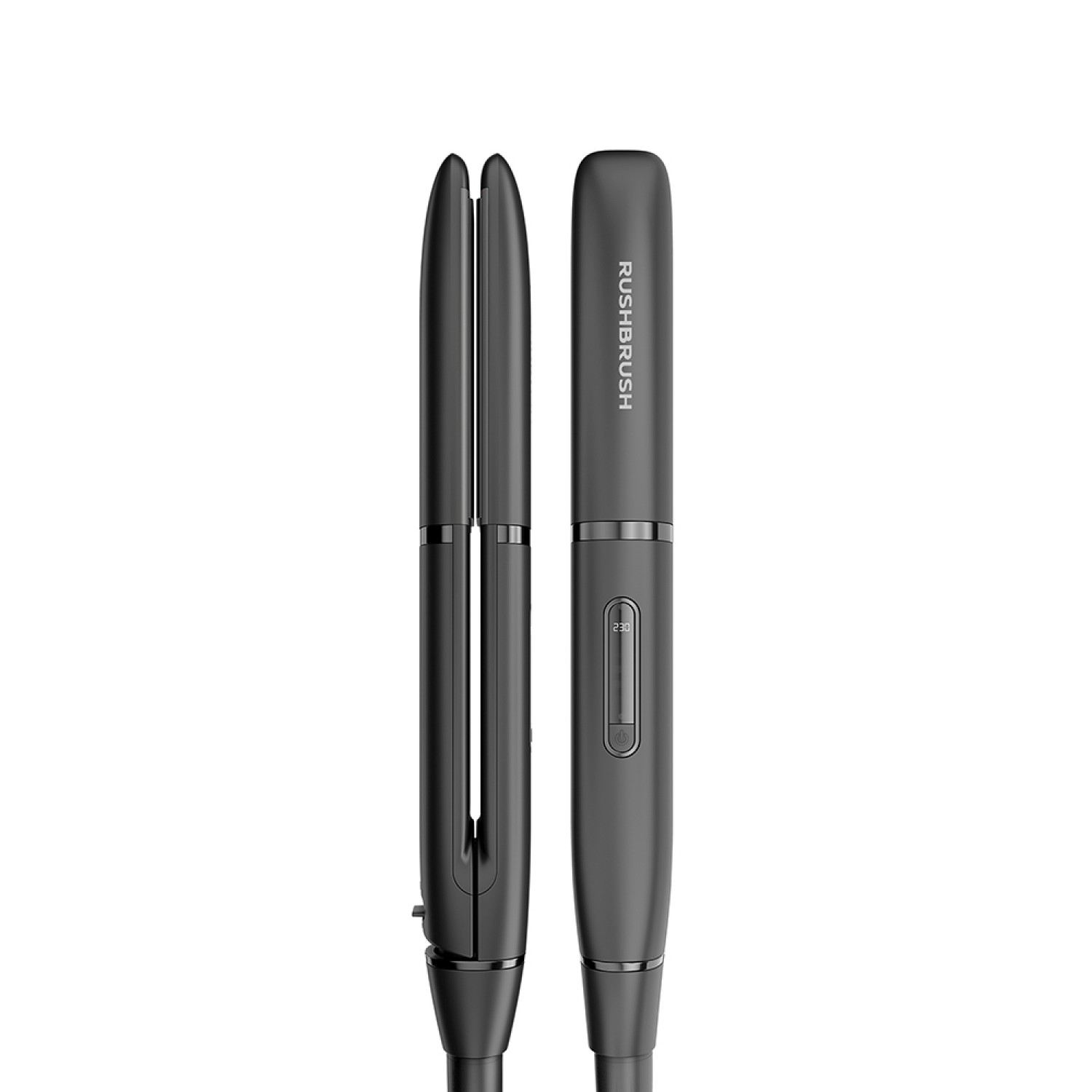Rush Brush Hair Straightener, Black X1 Lite