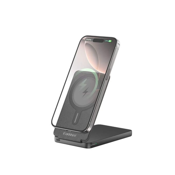 Earldom Wired, Wireless Power Bank , 5000 mAh 1 Ports , Black , ET-PD58