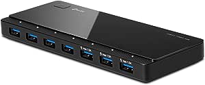 موزع USB متعدد المنافذ تي بي لينك ، اسود - Uh700