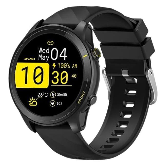 Awei H56 Smart Watch , 1.52 Inch Black