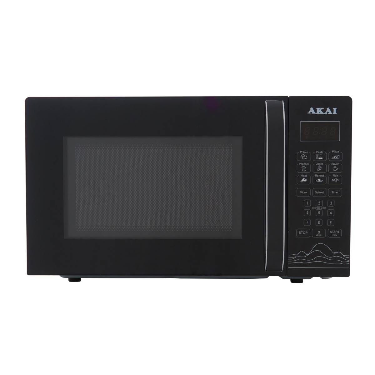 Akai Microwave with Grill , 30 Liter 1200 Watt , Black - 53136-AK-20