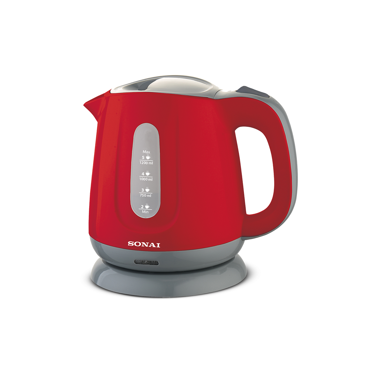 Sonai Electric Kettle , 1.2 Liter , Red - 109634