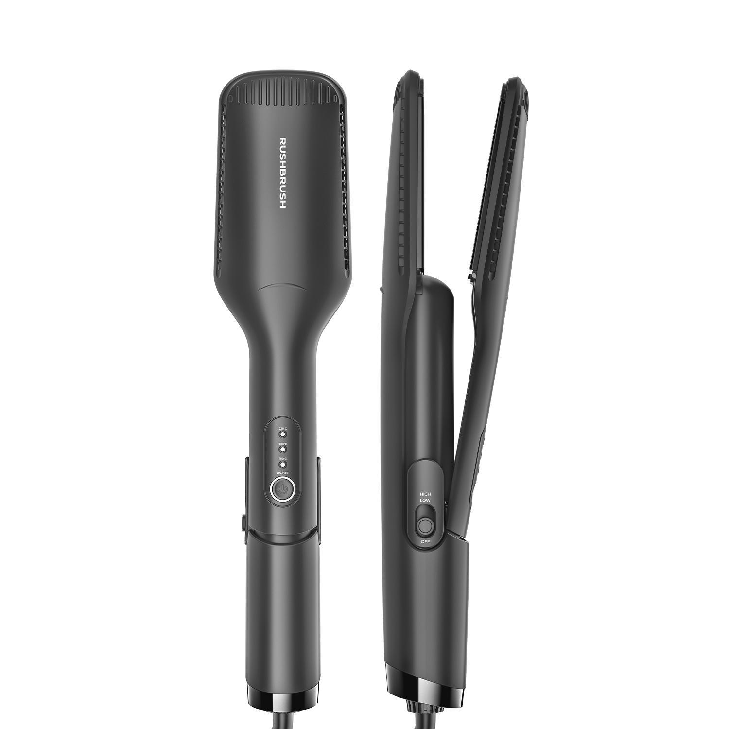 Rush Brush X6 Air Hot Air Hair Straightener , Black