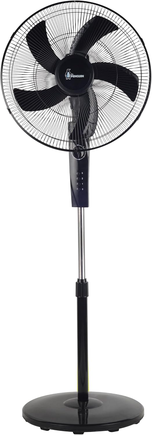 Penguin Cool Spin Stand Fan , 18 Centimeter , Black - PF005