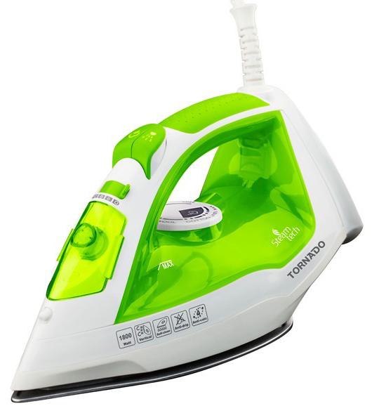 Tornado Steam Iron , 1800 Watt , Green - TST-1800