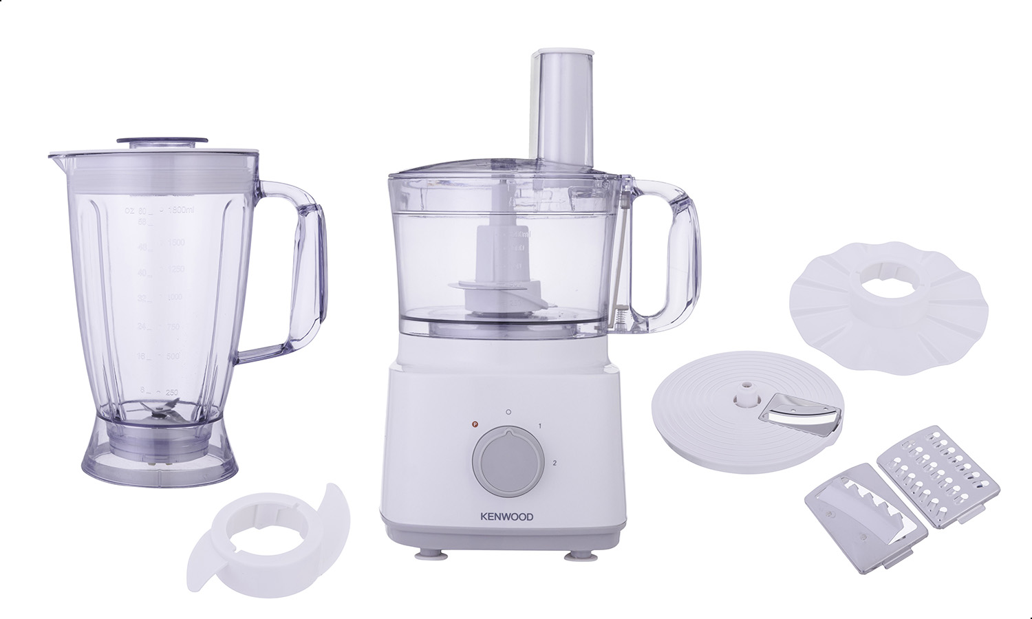 Kenwood Food Processor , 750 Watt White - FDP03C0WH