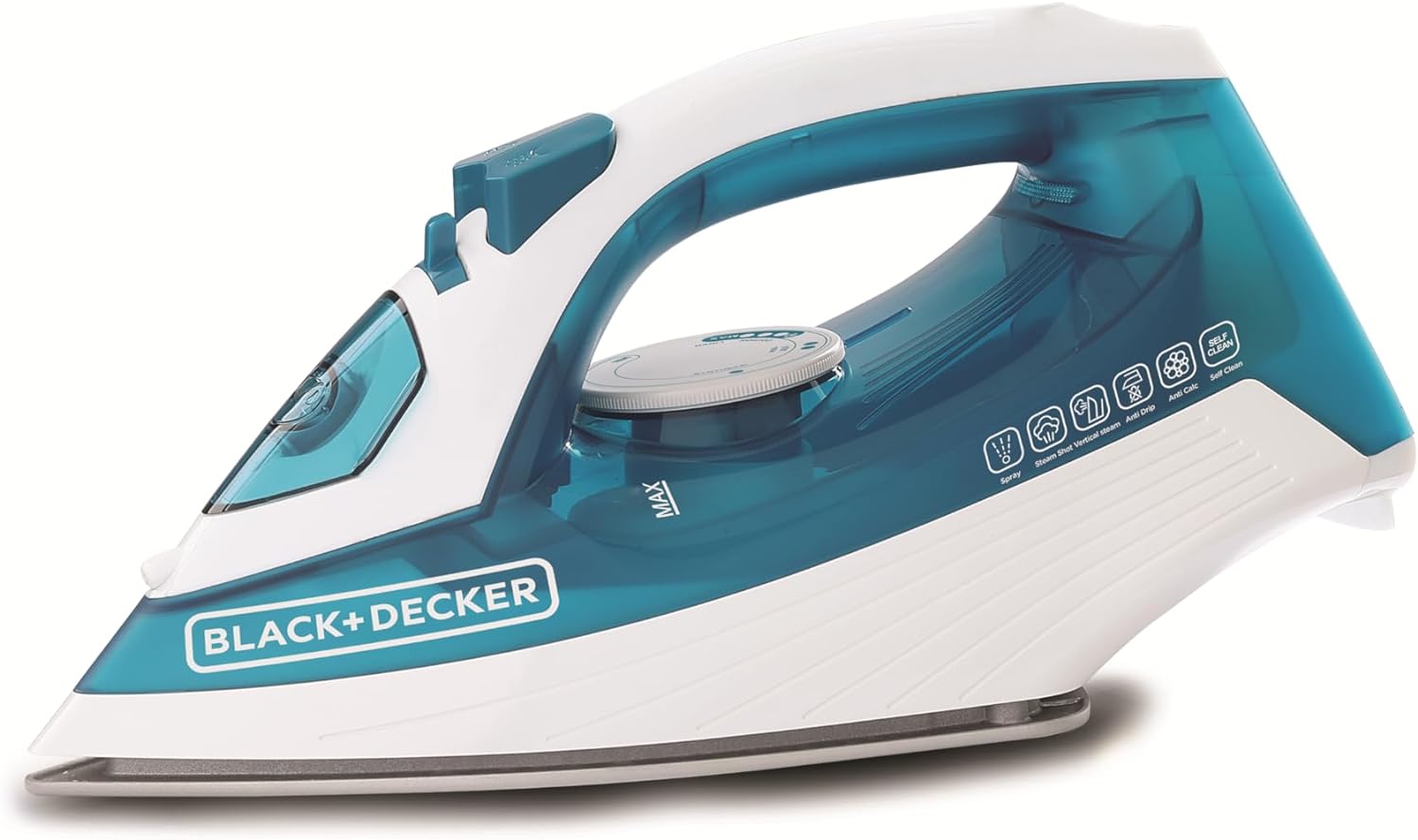 Black + Decker Steam Iron , 1600 Watt , White Green - X1575-B5