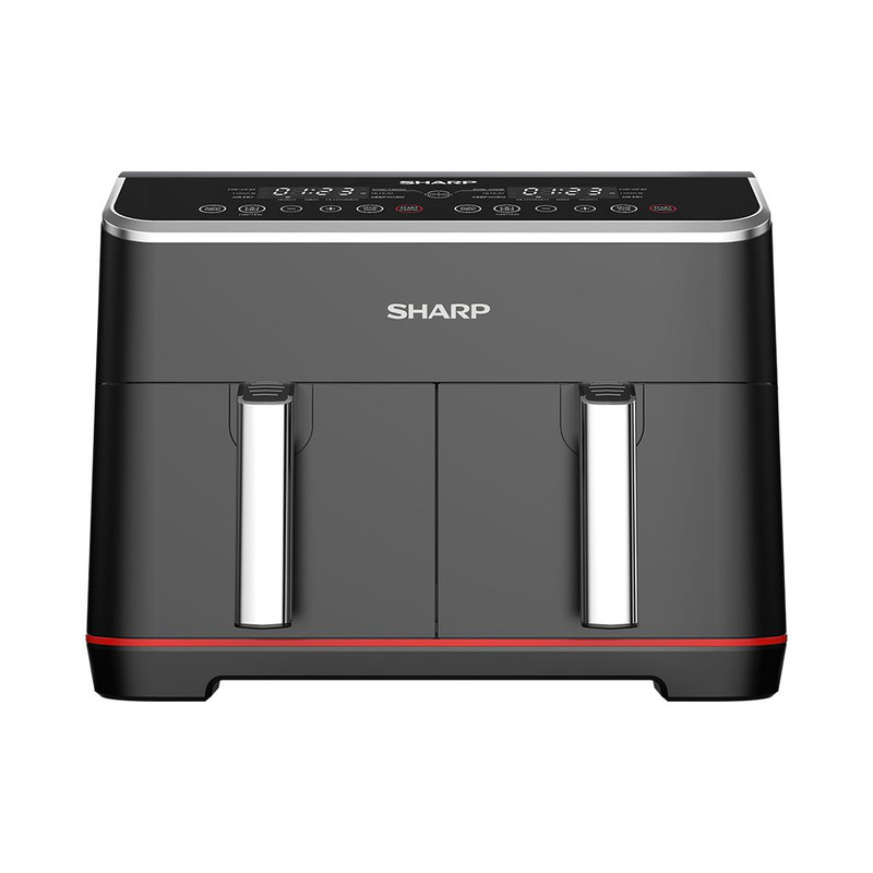 Sharp Digital Air Fryer , 8 Liter Black Stainless Steel - KF-DF80RT-EK2