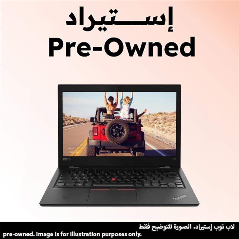 Lenovo ThinkPad L380 Pre-Owned Laptop, 13.3-inch FHD IPS Display, Windows 10 - Black