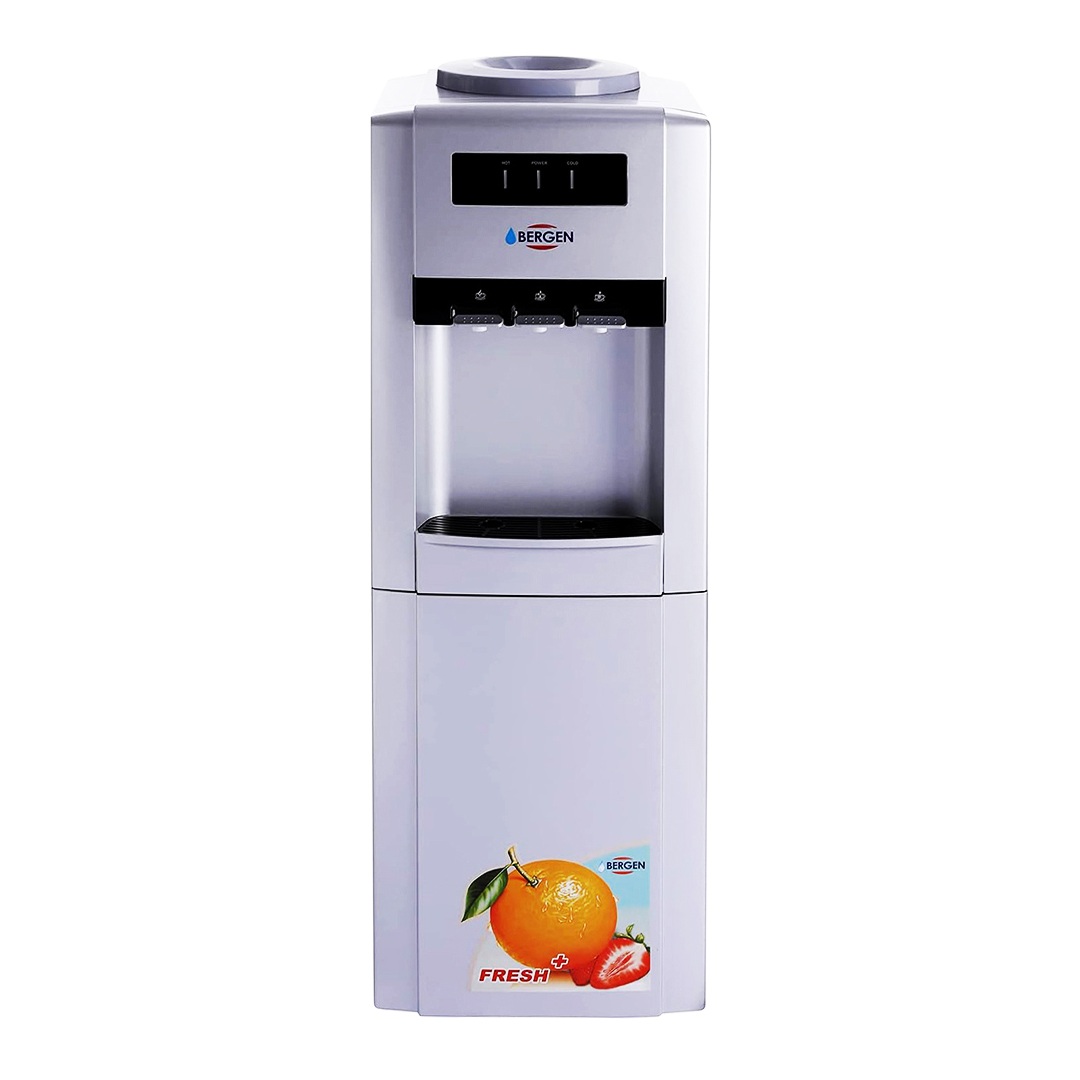Bergen Hot, Cold & Normal Top Loading Water Dispenser , 3 Tabs Silver - ‎BYB110-3