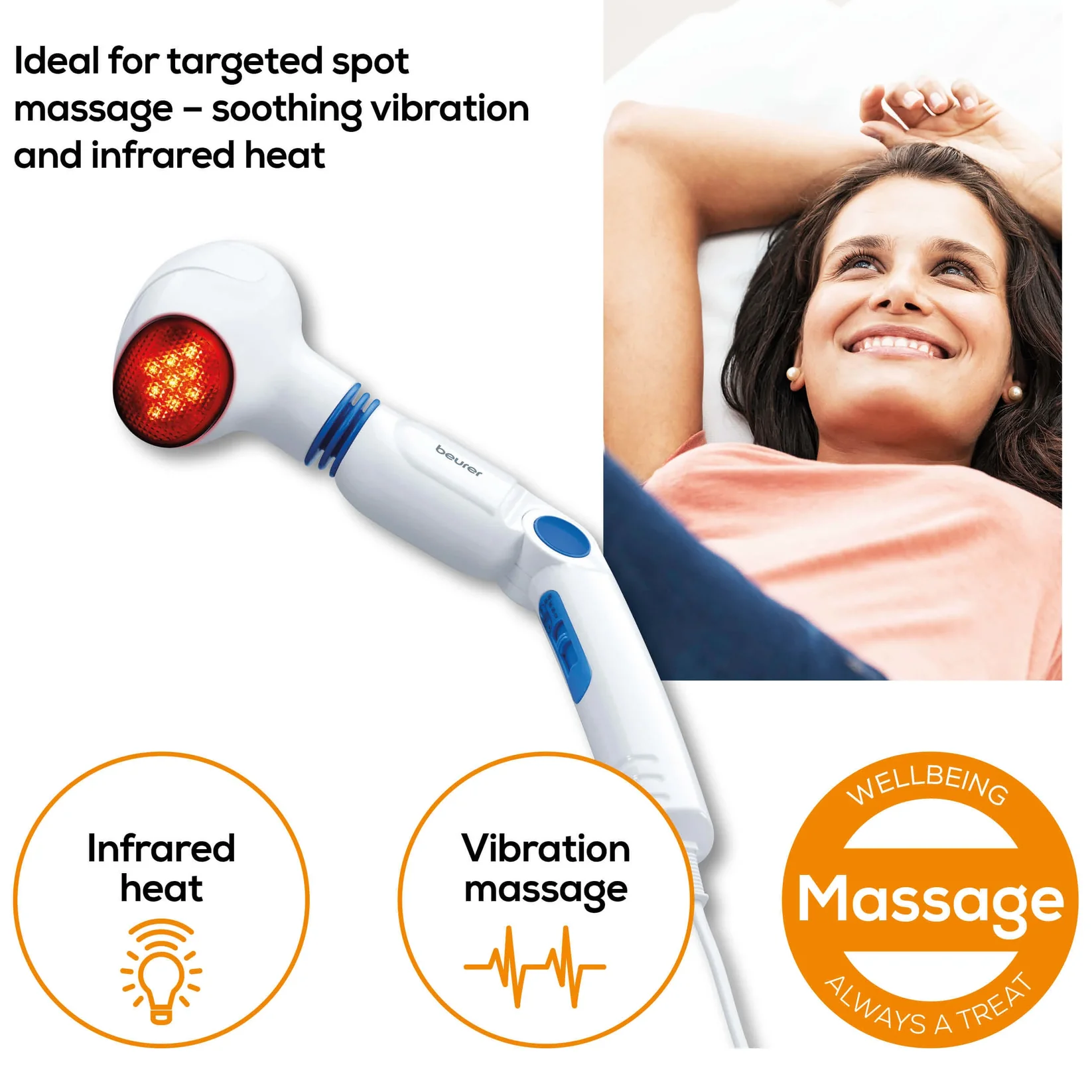 satisfyer men vibration anwendung Beurer Electric Infrared Massager , White Blue