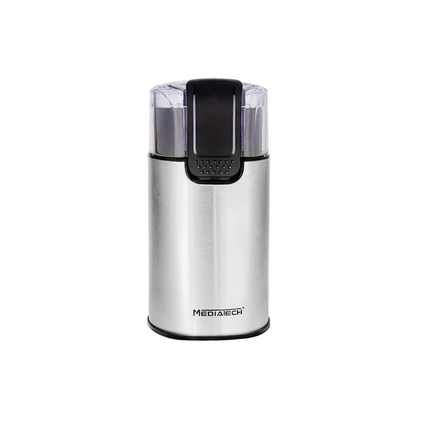 Mediatech Coffee Grinder , 60 gm 150 Watt , Silver - MT-CG904
