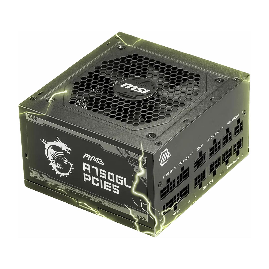 MSI MAG A750GL PCIE5 Power Supply 240 Volt , Black