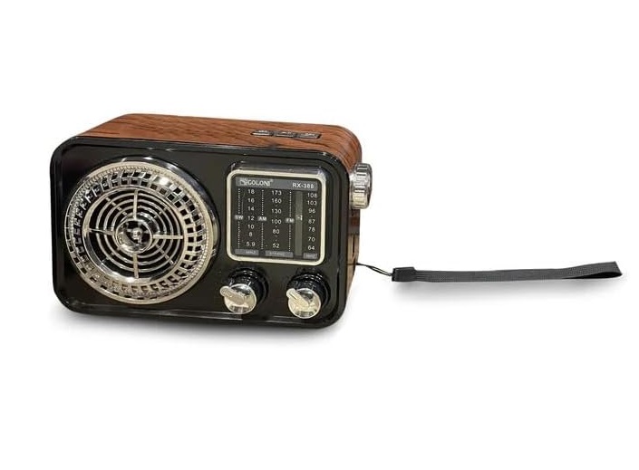 Golon FM Rechargeable Radio , Brown Black - RX-388
