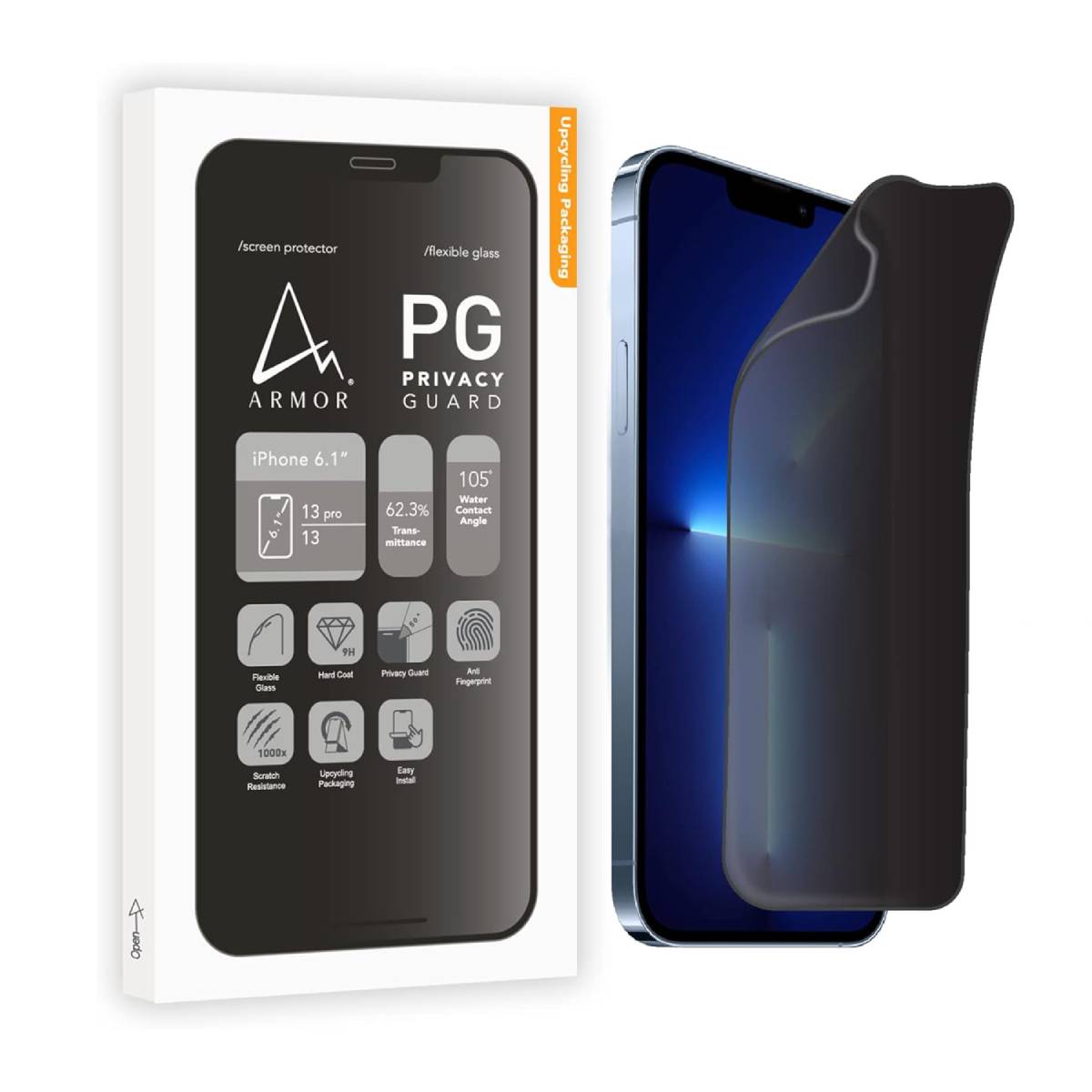 Armor Screen Protector foriPhone 13 / 13 Pro ,Transparent