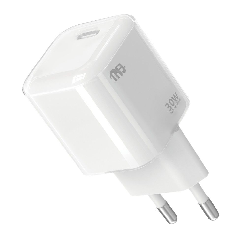 Nine Nano Power Wall Charger , 1 Ports Type C , 30 Watt 100 Volt White