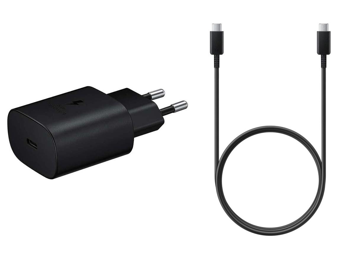 Samsung Wall Charger, USB-C port - EP-TA800NBEGGB with Samsung USB-C Charging Cable, 1 Meter, 5A, Black - EP-DN975BBEGWW