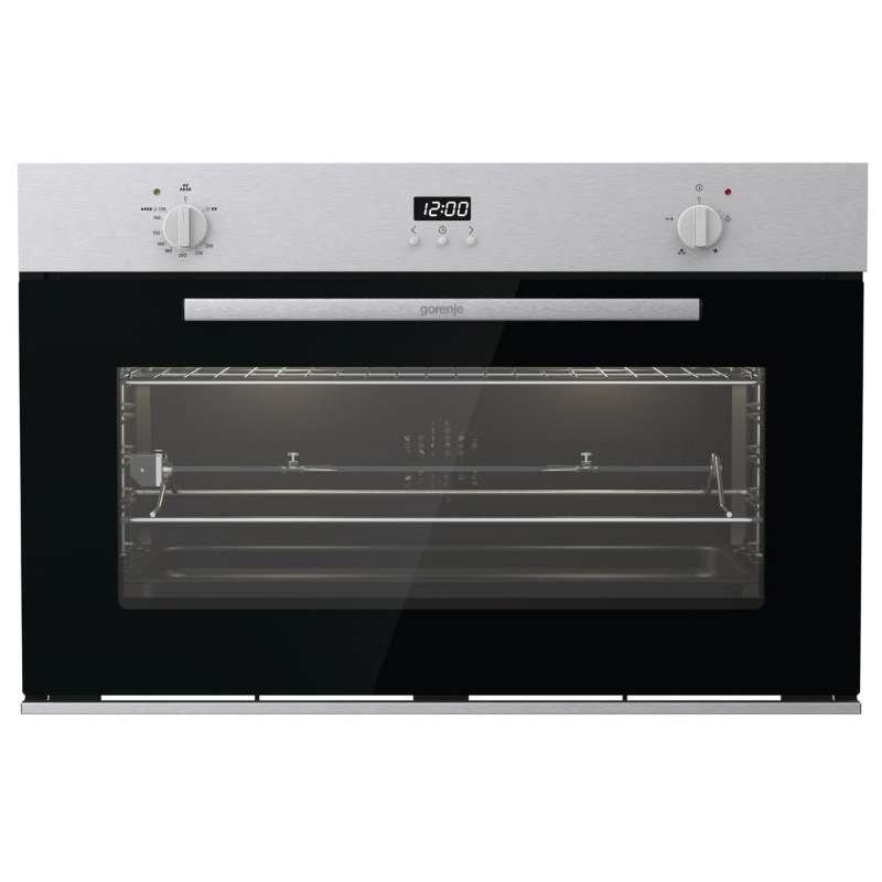 Gorenje Built-in Oven with Grill 88 Liter , Black Silver - BOG9832E01X