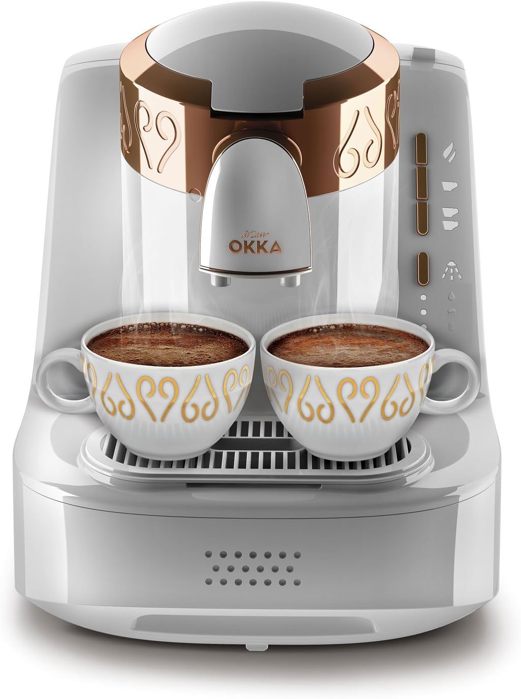 Arzum Okka Turkish Coffee Maker 710 Watt White Copper - ok001