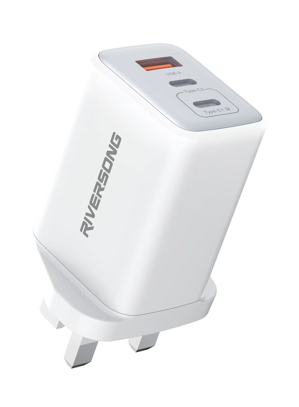 Riversong PowerKub100 Wall Charger , 3 Ports Triple Port , 100 Watt White - AD139