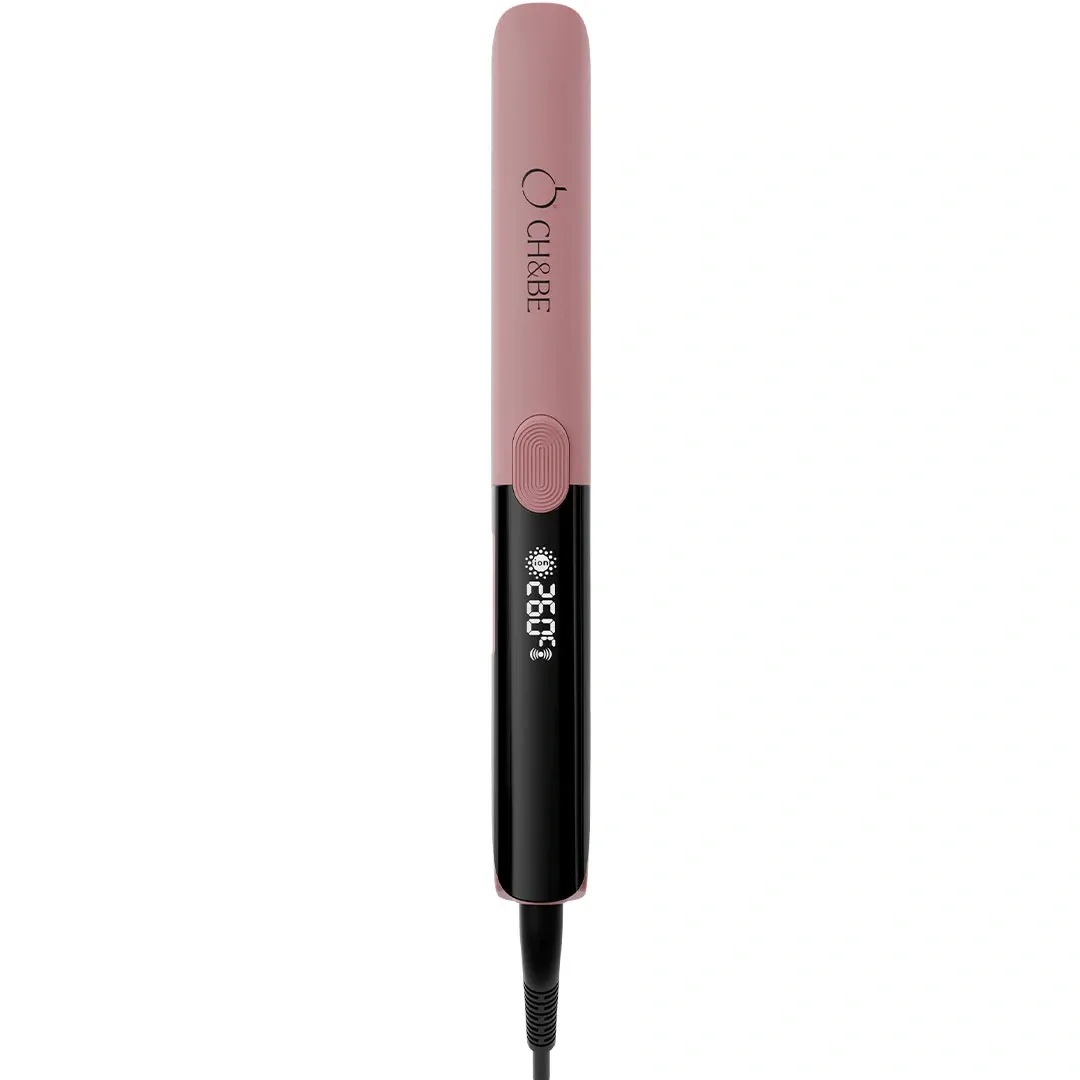 CH & BE Slim Ceramic Hair Straightener 500 Fahrenheit , Shell Pink - CBS06