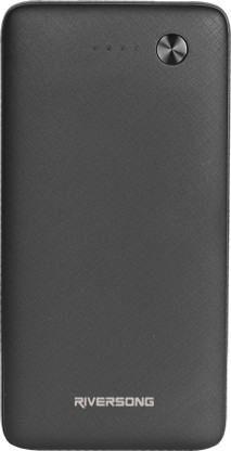 Riversong Wired Power Bank , 10000 mAh 2 Ports , Black , PB30-BK
