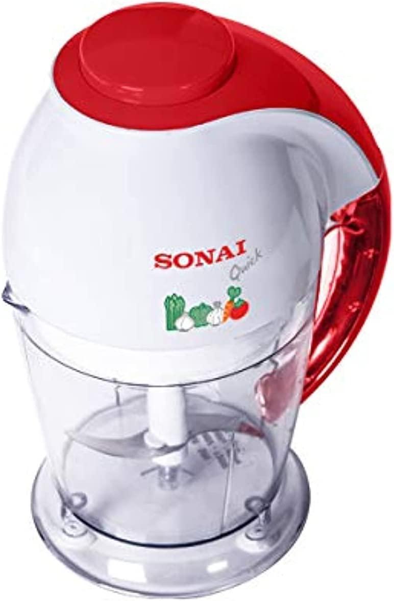 Sonai Quick - MAR-500 Electric Chopper , 120 Watt White Red