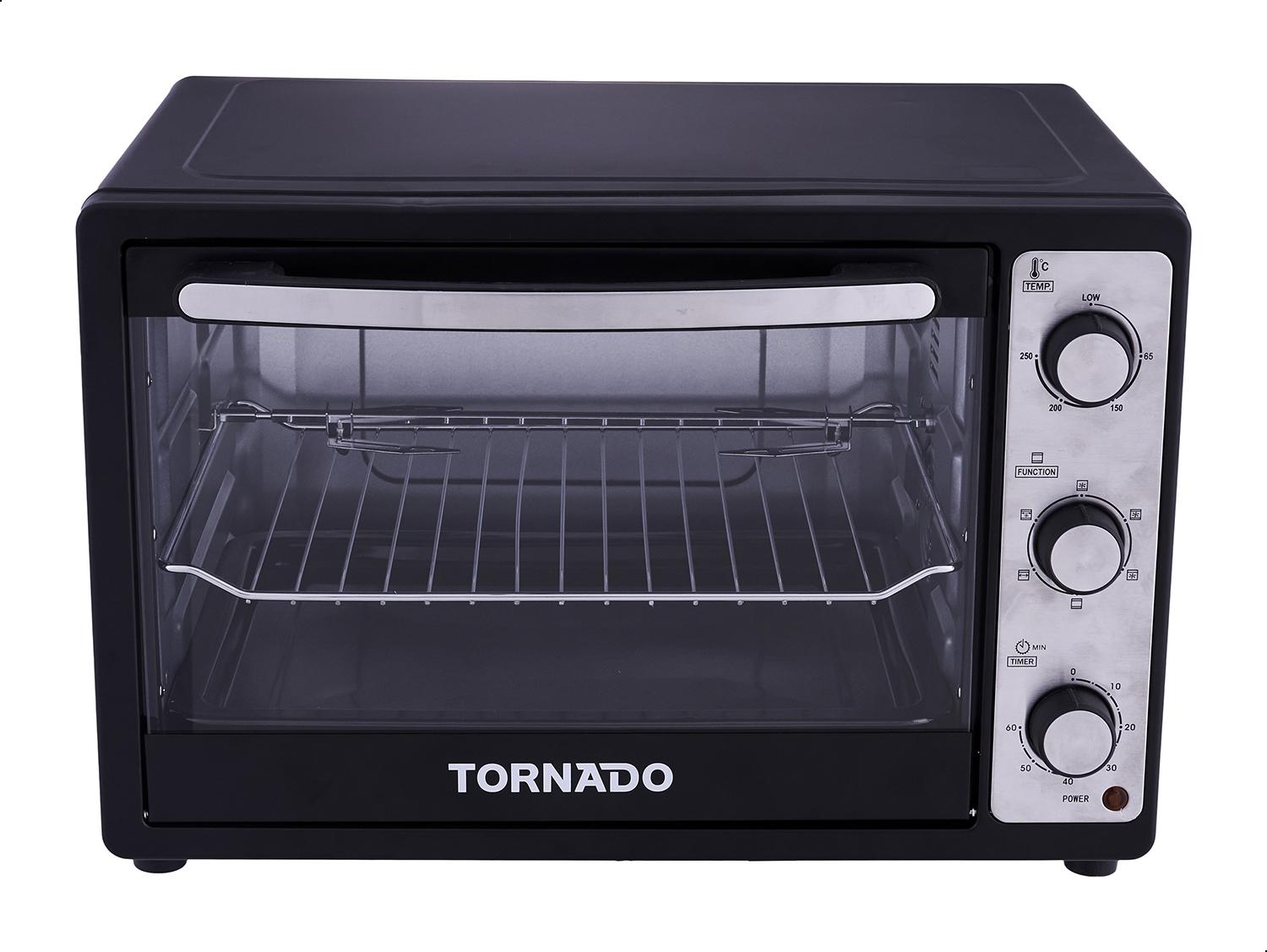 Tornado Oven with Grill , 46 Liter 1800 Watt , Black Silver - TEO-46NE(K)