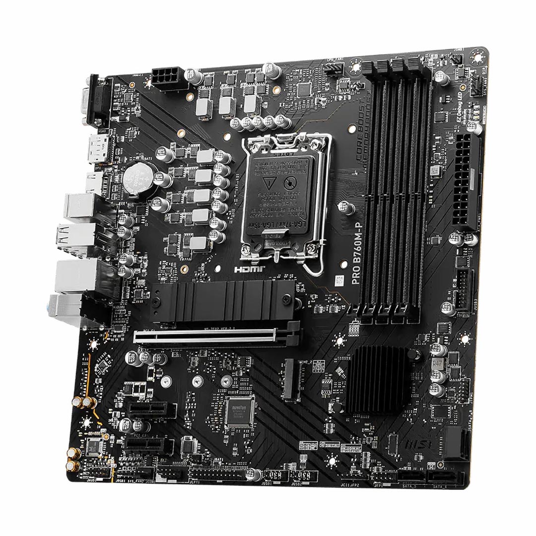 MSI PRO B760M-P Motherboard , Intel mATX Black