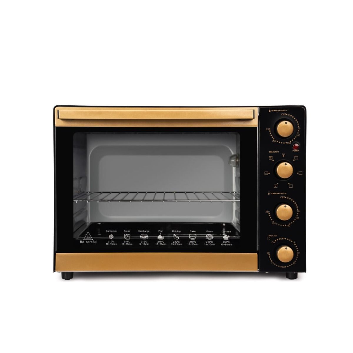 Fresh Elite Oven with Grill , 65 Liter 2200 Watt , Black Gold