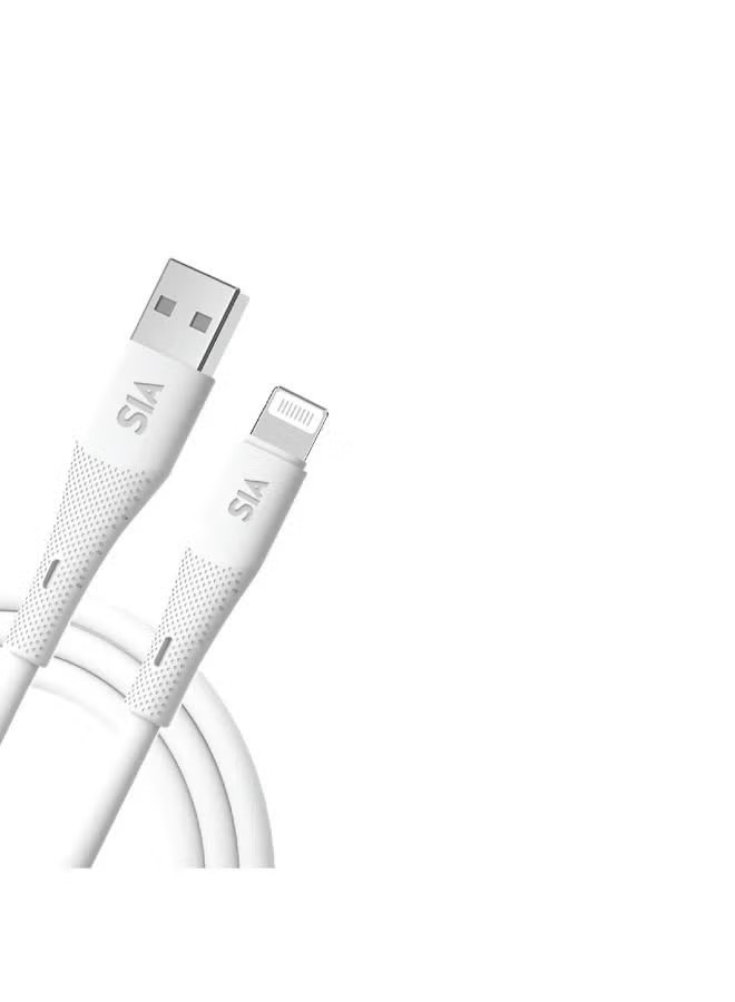 Sia Type C and Lightning Charging Cable 1 Meter White - RWI100